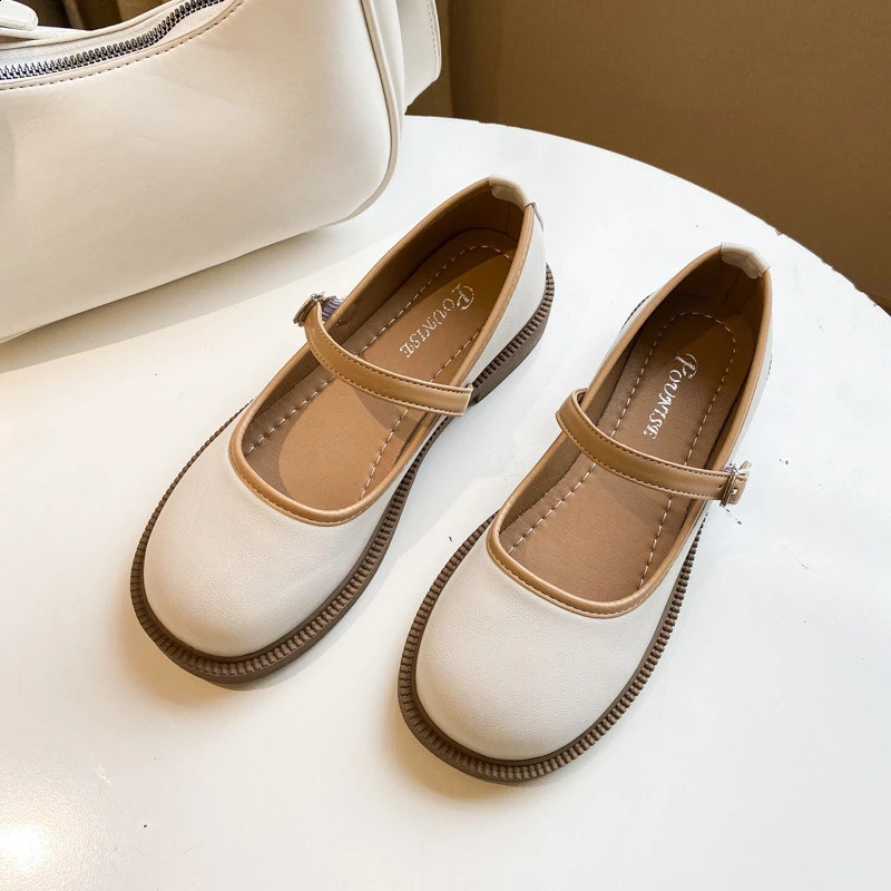 Femmes flasses boucles peu profondes dames chaussures souples printemps élastique colored mary jane chaussures haricot chaussures 250814