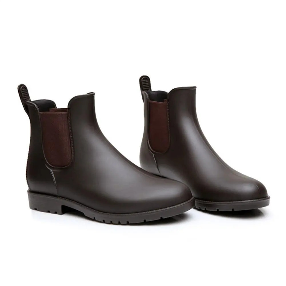 Eyriphy Womens Short Rain Boots Waterproof Garden Shoes Rubber Sole Rain Shoes Comfort Insole Lightweight Rainboots For Ladies 250815
