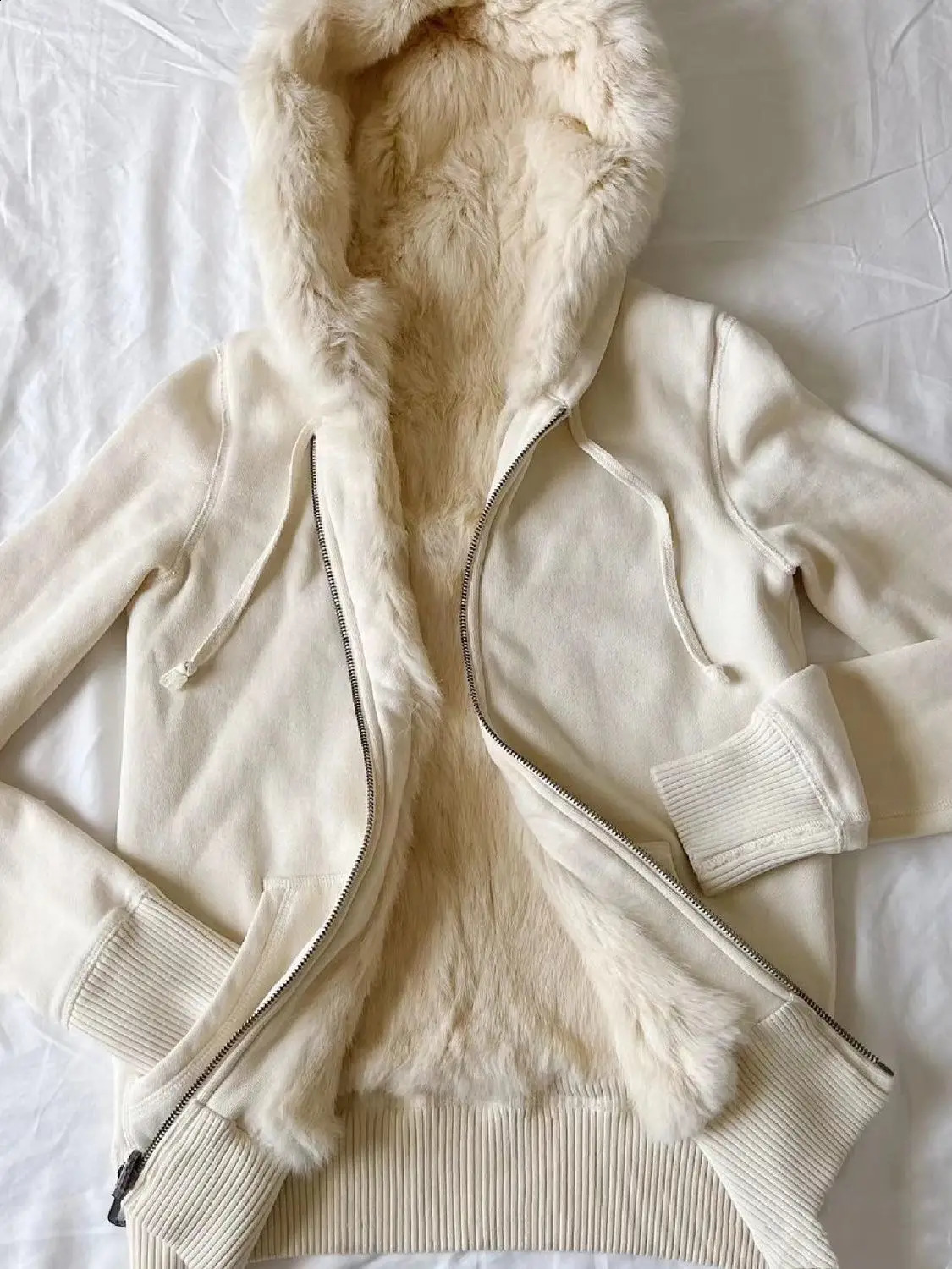 Fashionable and Simple Fleece Zipup Hoodie Solid Color Zip Harajukustyle Trendy Streetwear 250814