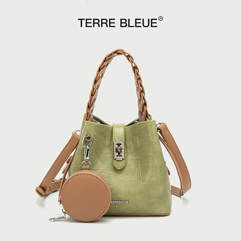 Light luxury bucket bag designer handbag women's fashionable single shoulder crossbody 2025 new high-end feel