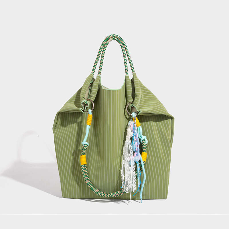 Designer tote bag for women shoulder crossbody striped bag large capacity 2025 new model