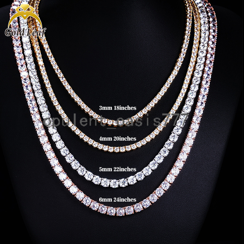 Jewelry 925 Silver VVS D Color Moissanite Tennis Bracelet Moissanite Tennis Necklace Charm Moissanite Tennis Chain
