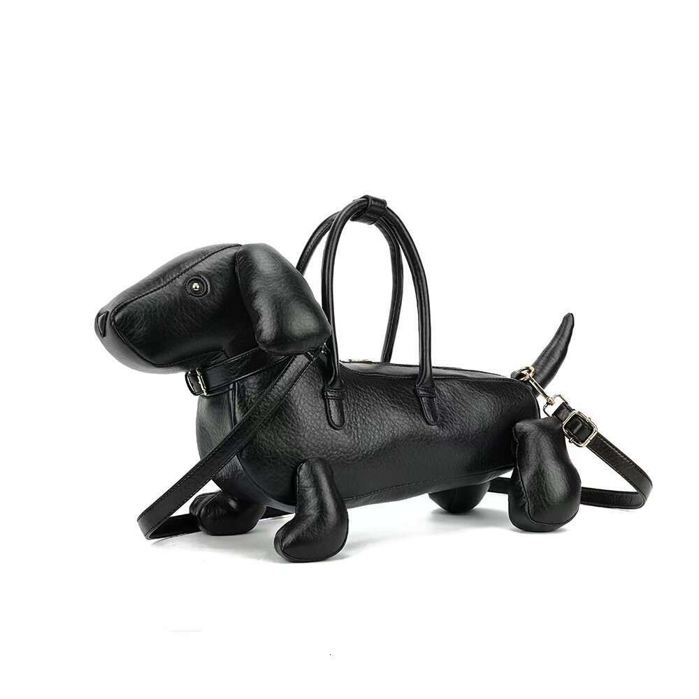 Designer Bag Tote Bag Shoulder Bag 2025 New Fashion Creative Cute Dachshund Dog Handbag Lightweight Large Capacity Soft Leather Shoulder Crossbody B