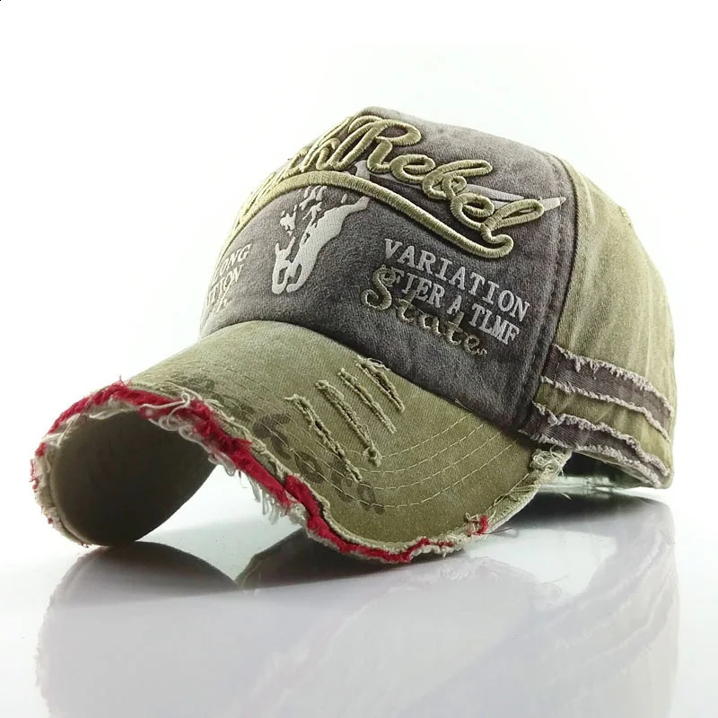 Spring Letter Embroidery Old Bull Head Baseball Cap Hat Summer Mens Ms. Sports Sun Hat Motorcycle Washed Cap 250812