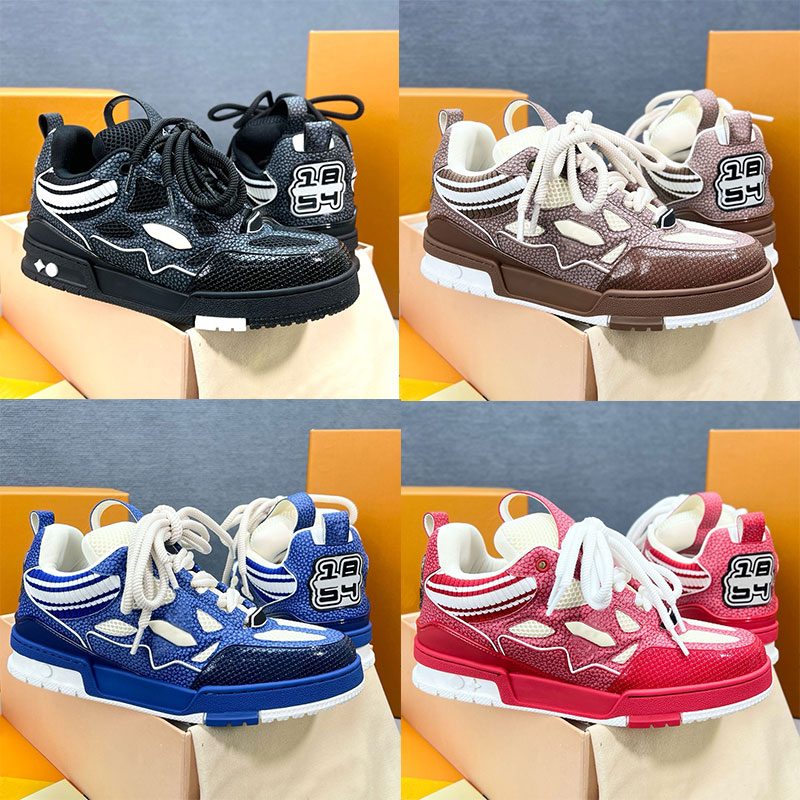 90s Men Womens Skate Sneaker Fashion Designer knitted collar design casual shoes Mens basketball sports shoes breathable mesh casual shoe box