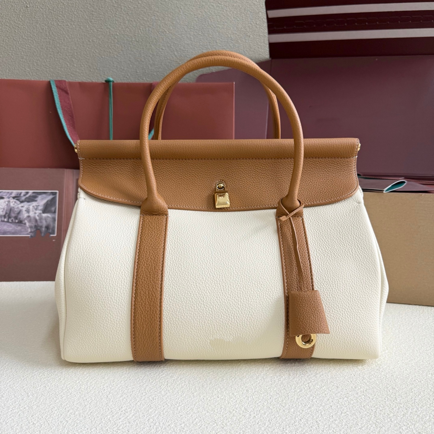 Sac de voyage de mode de sac à main 10A Luxury Sac de mode Sac en cuir authentique sac Business Trip Sac de rangement de rangement Lycye Pattern