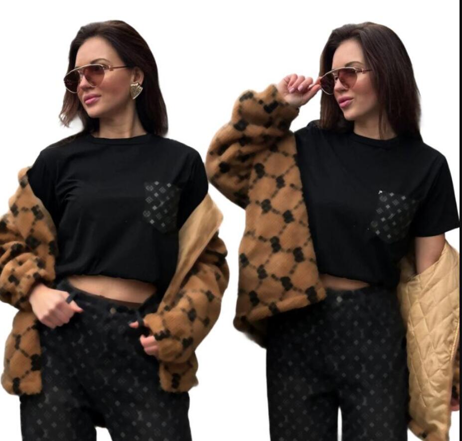 Designer Women Tracksuits Top Grade Summer Slim T-shirt Top And jacquard wide leg jeans Long Pant Suit 2 Pieces Matching Outfits