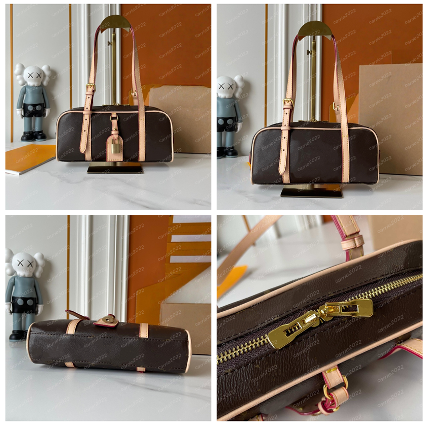 High quality Tote Bag Designer Bag Hang on bag Luxury Purses Woman Shoulder bag Crossbody Bags Fashion Handbag Canvas Bowling Bag M47031 Brown flowe
