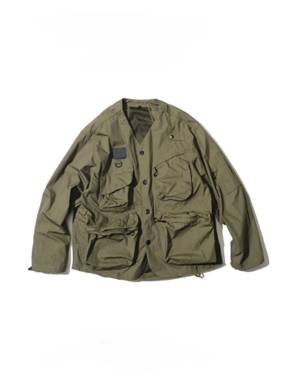 Mens Japanese Mountain Style Functional Outdoor Tactical Jacket Spring Autumn Loose Casual Handsome All-match Multi-pocket Coat 250811