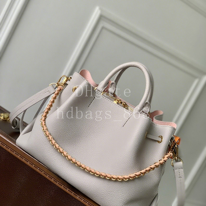 Mirror quality Designer bag Handbag Fashion Bucket bag Hobo Bags Crossbody bags Luxury 32cm calfskin leather Tote Bags With Box LB12A1