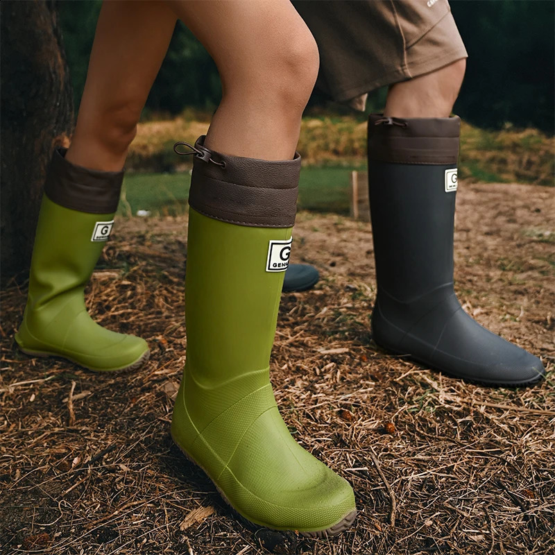 Style Rain Boots and Rain Shoes Long-cylinder and High-cylinder Water Shoes for Men and Women Waterproof Rubber Shoes for 250815