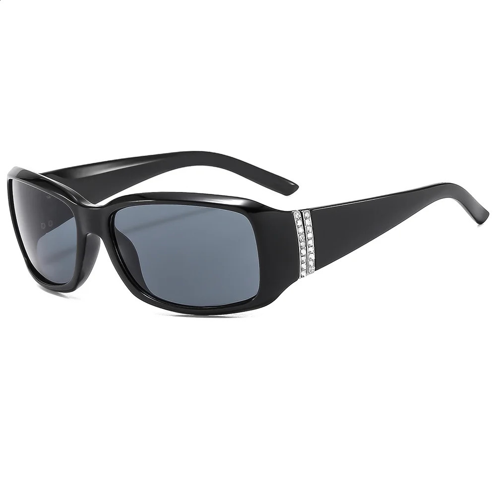 Big Frame Diamond Polarized Sunglasses Women For Men Vintage Sunglasses Punk y2k Sport Goggle UV400 250815