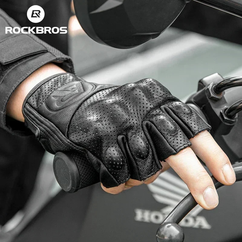 ROCKBROS Bicycle Men Women Gel Protector Tactical Motorcycle Gloves Sport Short Bike Breathable Half Finger 250811