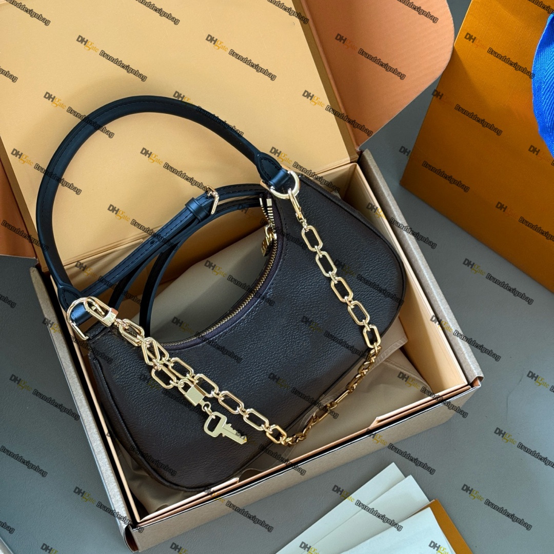 Sac de créateur de luxe Sac à épaule Hobo Hobo Femmes Chaîne en cuir Sacs de body Classic Sac Luxe Tote Pours Brown Flower Handsbag