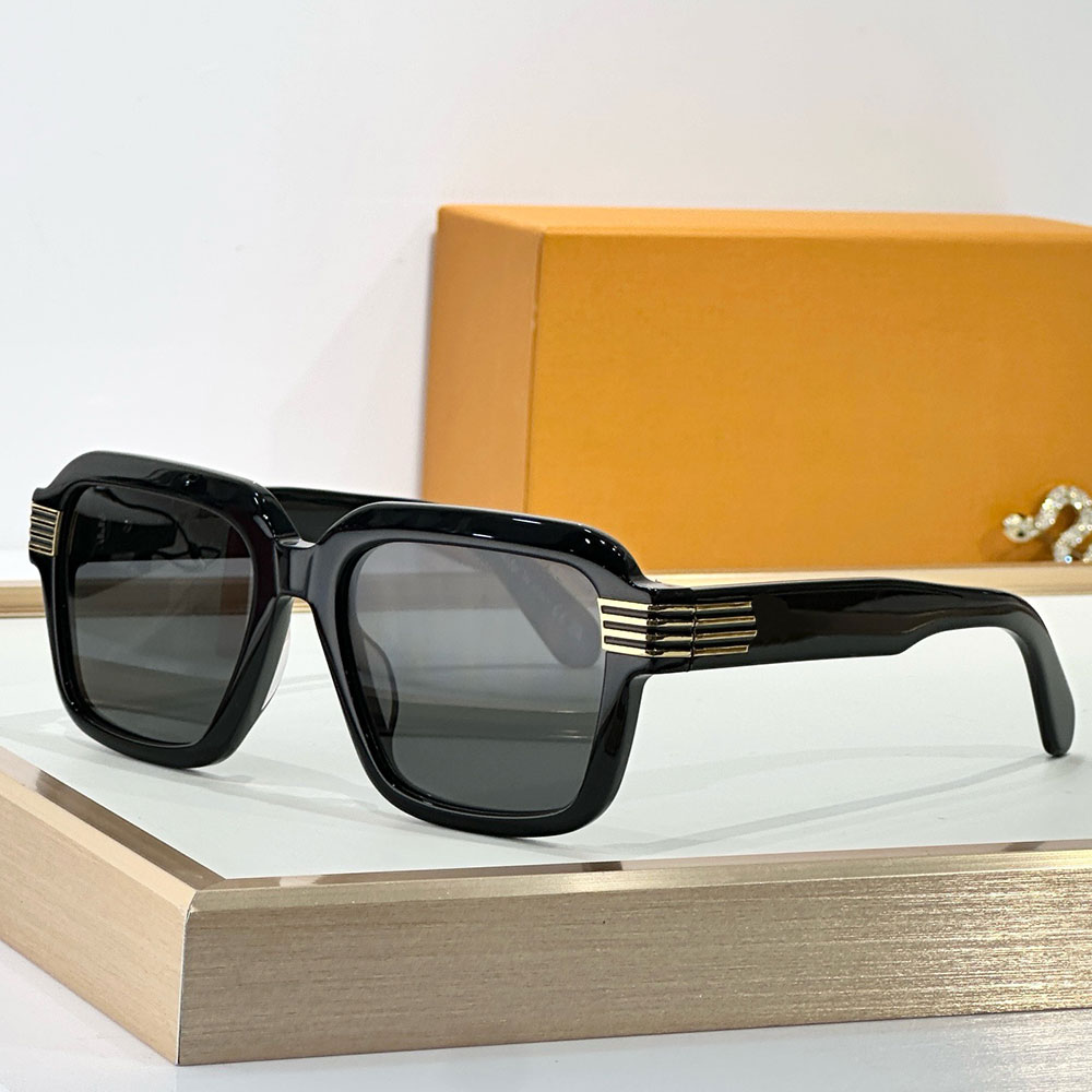 Z2739U Slide Large Square Round Sunglasses luxury mens designer Acetate frame sunglasses gold toned hardware daily travel multifunctional glasses wi