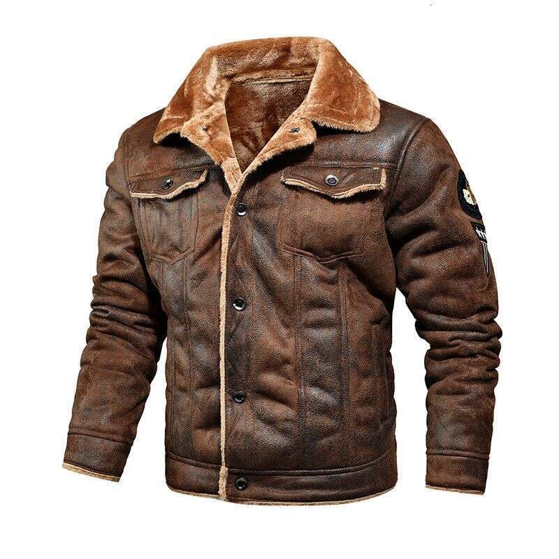 Vêtements masculins Nouveau automne et hiver intégrés Plus en peluche de travail de fourrure de veste masculine décontractée Factory en gros