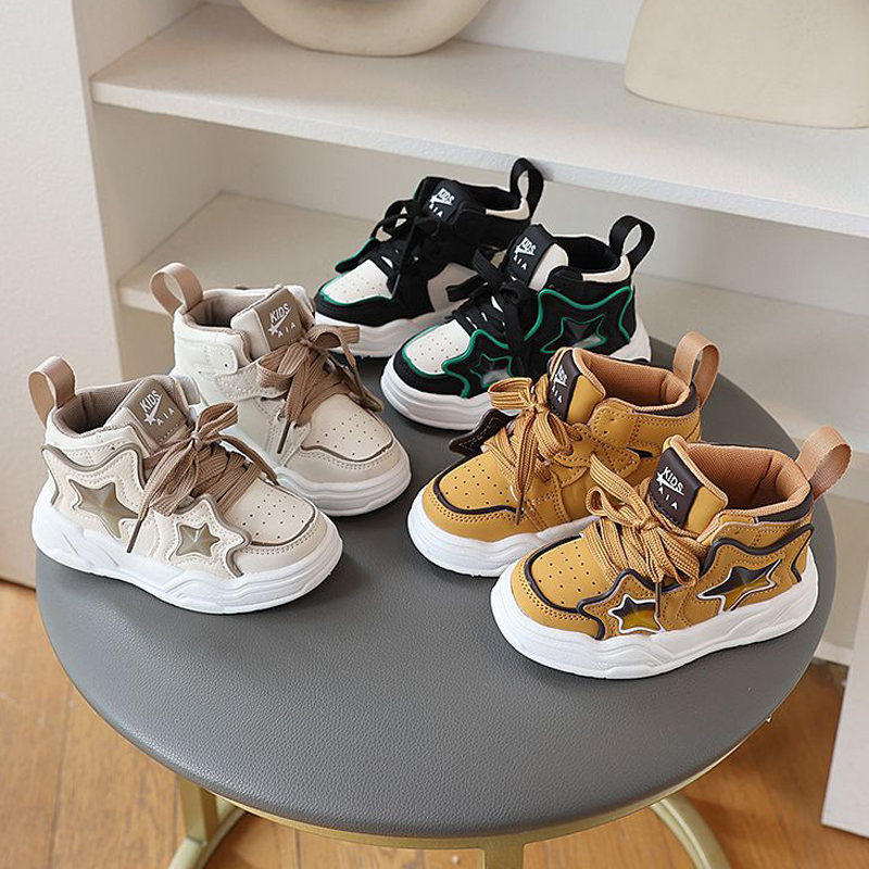 Boy Sport Shoes Autumn Winter Fashion Casual Shoes Kidszworld Kids Soft Sole Basketball Shoes Children Sneakers Trainers Sizes 21 - 30 K0315