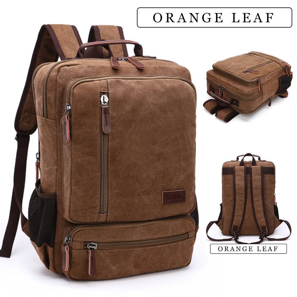 Men de toile vintage Hommes de voyage de grande capacité Épaule de haute qualité Les étudiants de la mode Sac à dos masculin ordinateur portable