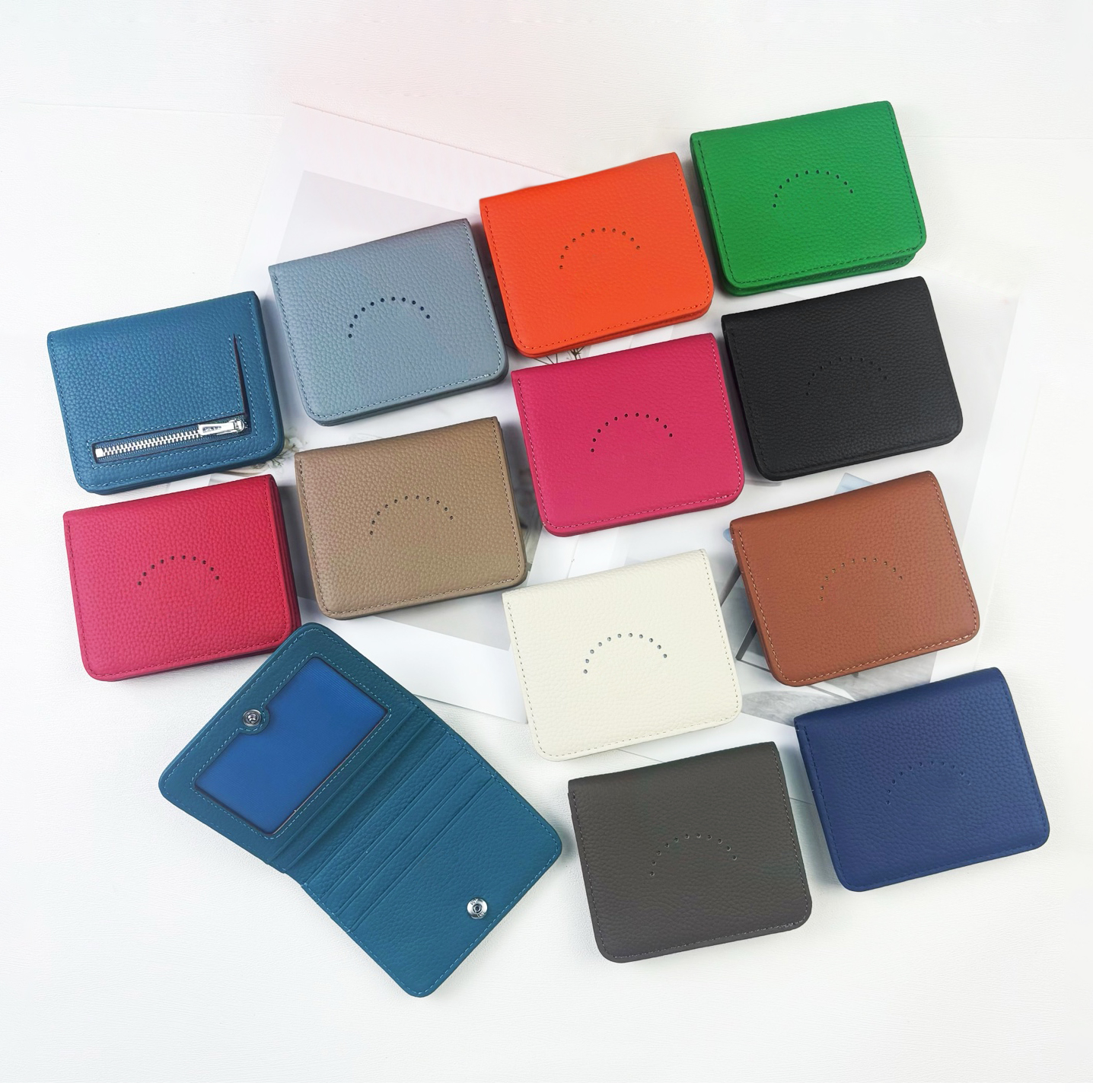 Luxurys Designer Short Wallet Genuine leather mini Money clip Bifold Slim Wallets ID card holder wallet Designer slim Banknote Clip Luxury mini Fold