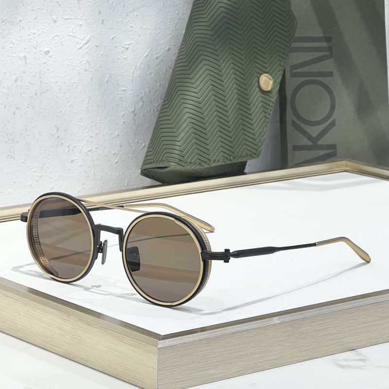 TOP Quality Designer Sunglasses AKONI AKS-505 Fashion Metal Frame Round Shades UV400 Classic Luxury Brand Sunglasses For Men Women With Original Box