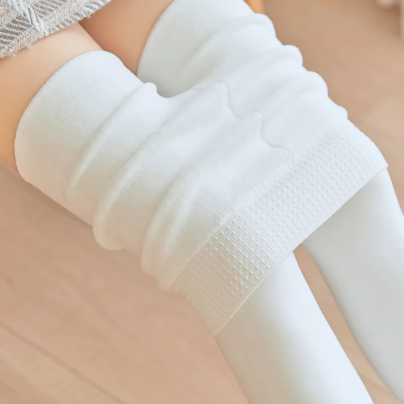 Women Winter Tights Sexy Elastic Fleece Stocking White High Waist Seamless Pantyhose Thick Velvet Thermal Solid Tight Tights250813