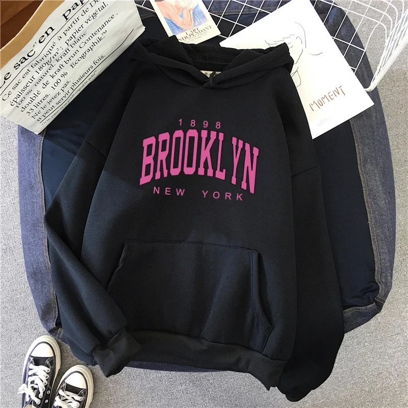 Autumn Winter Womens Sweatshirts Letter Printed Home Casual Hoodies Sports Jogging Pullover Tops Quality Warm Woman Clothing 250805