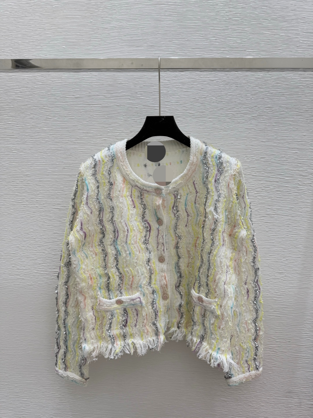 800 2025 Runway Autumn Brand SAme Style Sweater White Cardigan Crew Neck Fashion Womens Clothes High Quality Womens