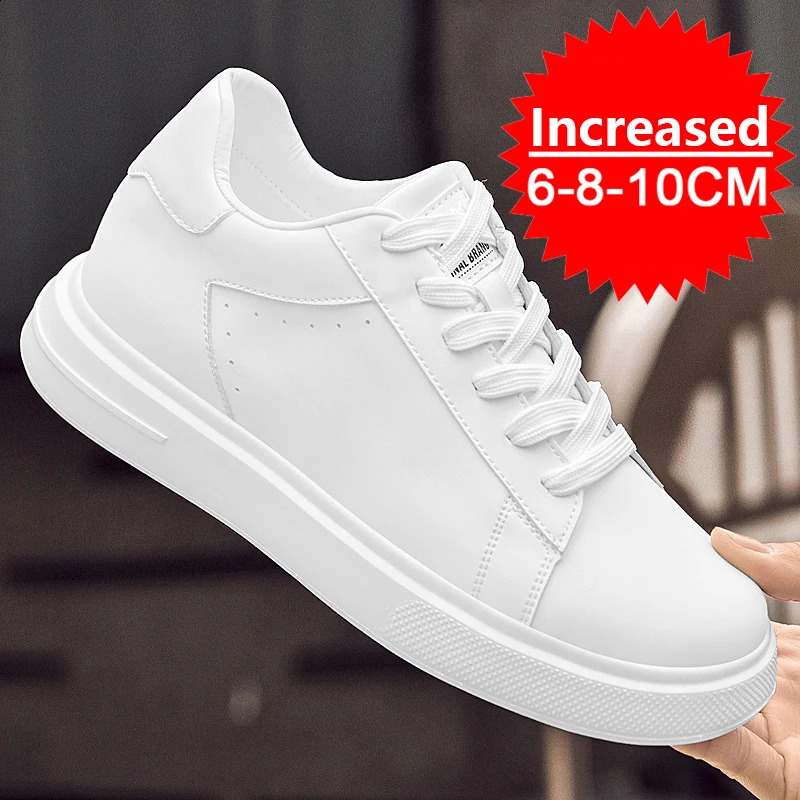 Chaussures d'ascenseur Men de chaussures augmentant la hauteur du cuir augmentation 6/8/10 cm de levage Hauteur Hauteur augmentant les baskets dé