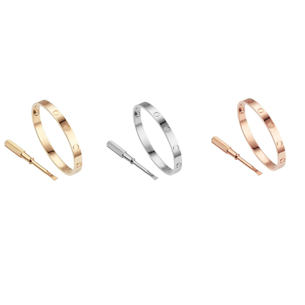 luxury Bangle Tennis bracelet women stainless steel rose gold couple diamond fashion jewelry in hand Valentine day gift for girlfriend proposal w-image-746628949