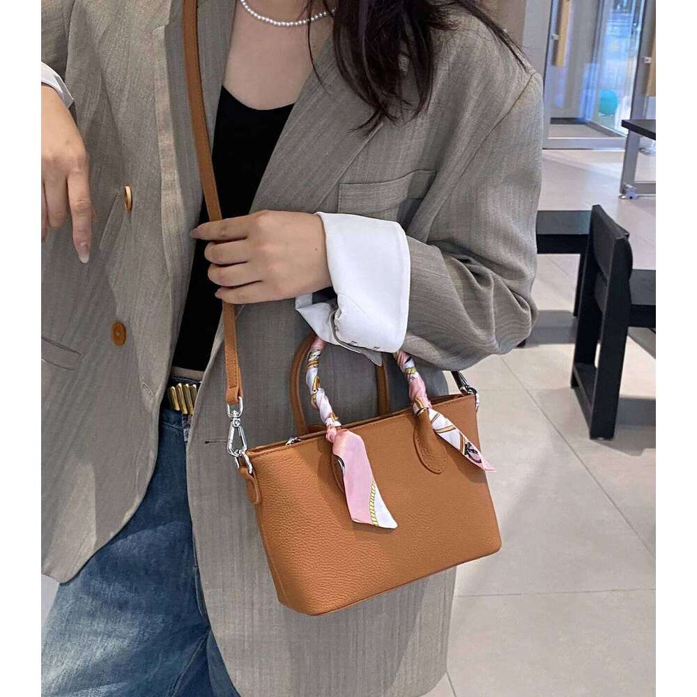 Casual Tote Handbag Women Bucket Shoulder Mini Lady Large Capacity Shopping Slant Genuine Leather Vintage Bag 20250815