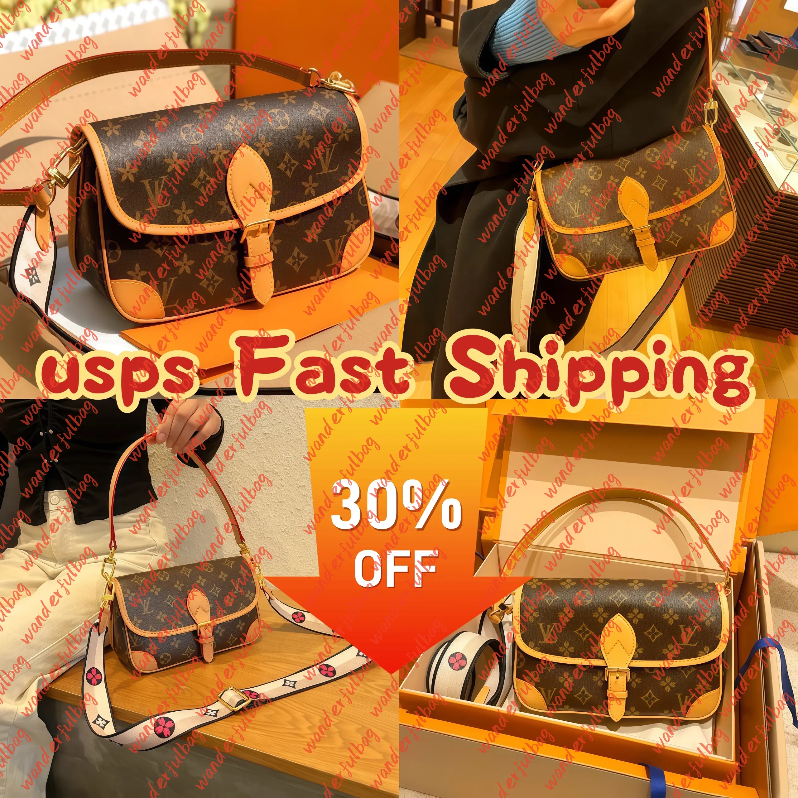 Sac de créateur Sac à bandoulière en cuir Old Flower Handbag Baguette Canvas Large Brode Broderie Design en relief en relief Sac à l'extérieur Sa