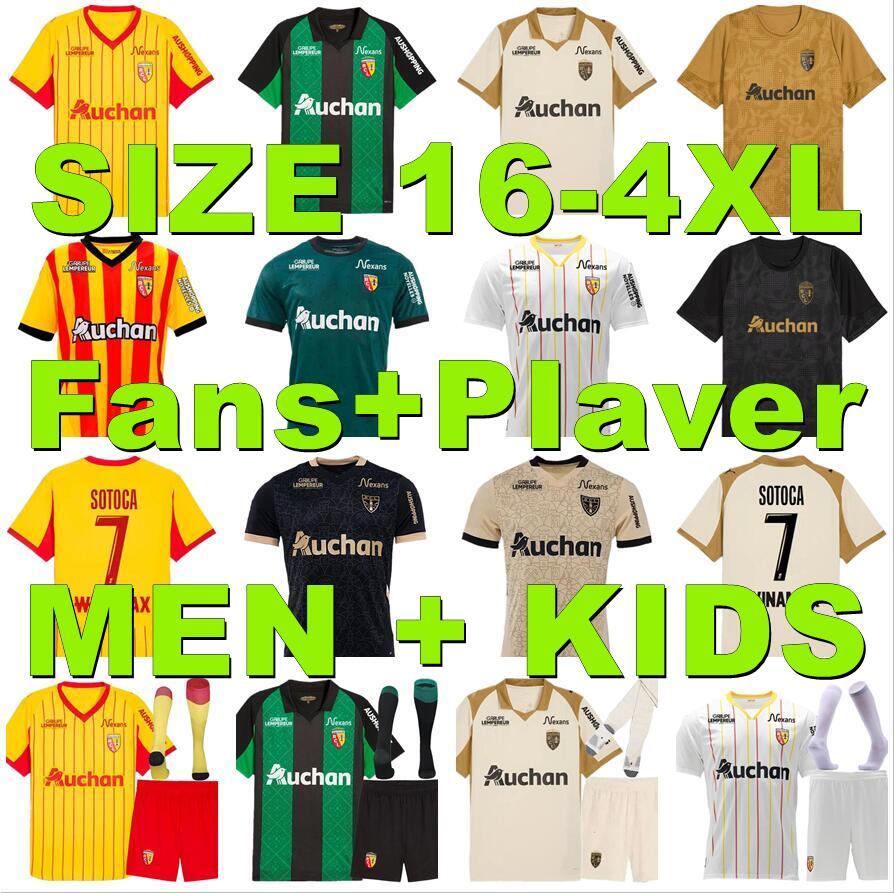 3XL 4XL Maillot 2025 2026 RC Lens Soccer Jerseys 24 25 26 Home Yellow Saint-Barbe Special KAKUTA OPENDA GANAGO SOTOCA FOFANA Kids kit Football Sh-image-943450173