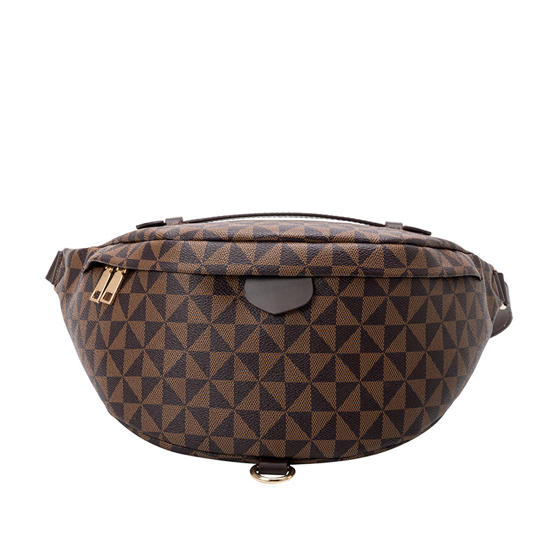 A new printed crossbody chest bag for both men and women, featuring a minimalist waist bag from a European and American fashion brand with free ship