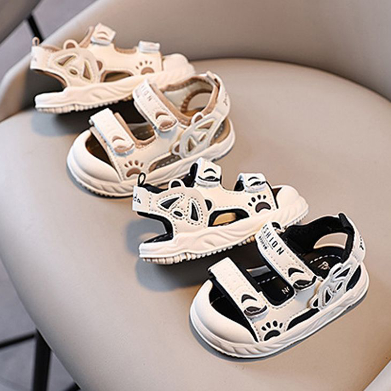 2025 New Summer Baby Shoes For Boys Girls Kids Sandals Soft Sole Non-slip Kidszworld Fashion Toddler Baby Beach Sandals Size 16 - 26 K0701