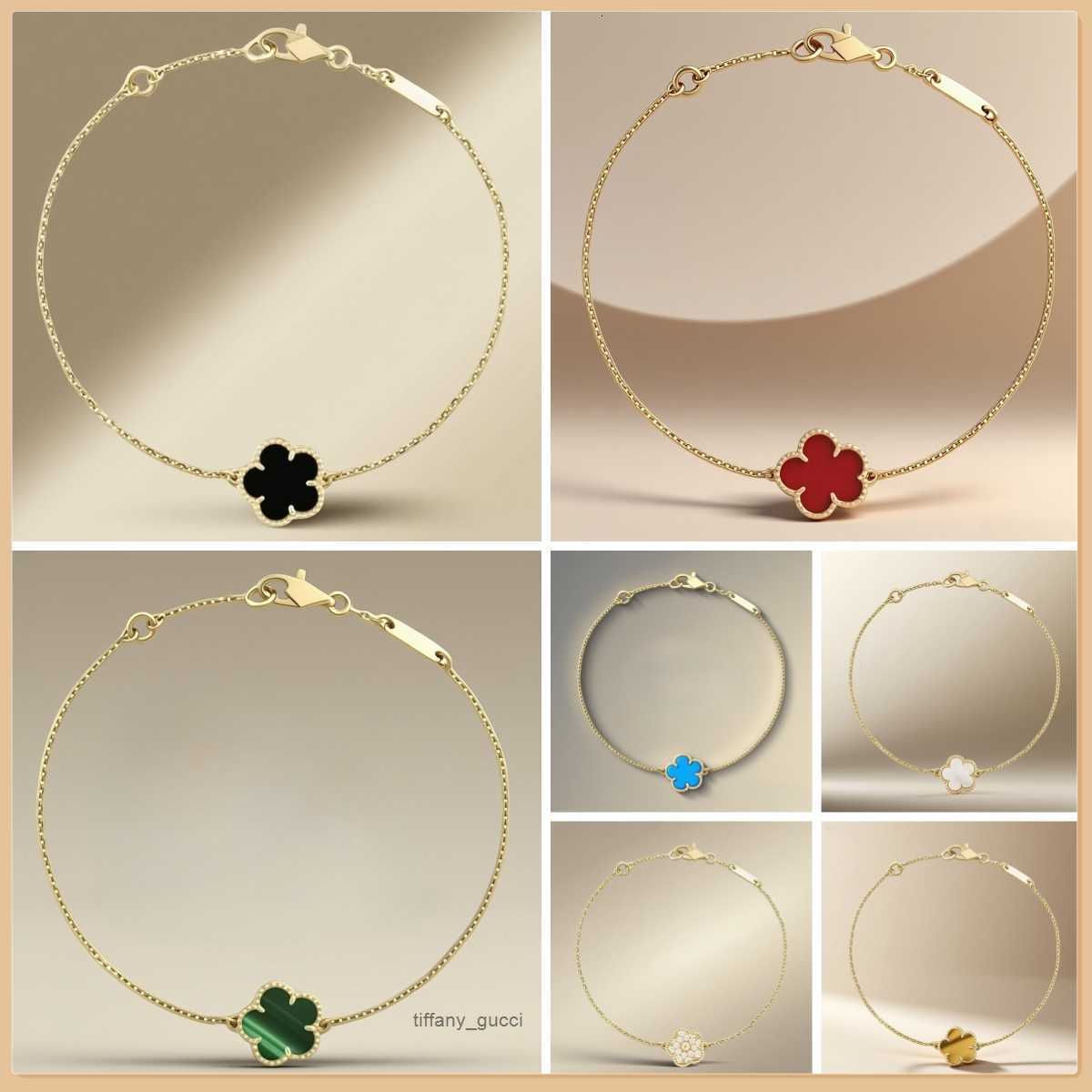 One flower clover bracelet designer jewelry luxury bracelet stainless steel jewelry 15mm Classic Celtic Party charm clover bracelet fine jewelry mot