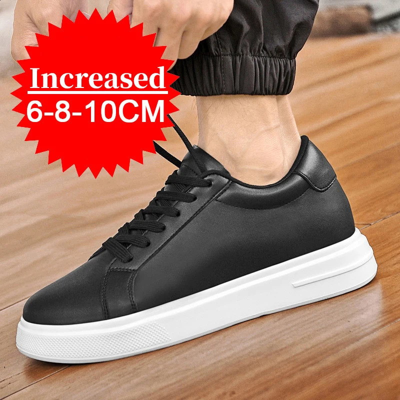 Sneakers pour hommes Sneakers Chaussures d'ascenseur augmentant la hauteur augmente de semelle intérieure 7-8cm de chaussures de talons hauts cha