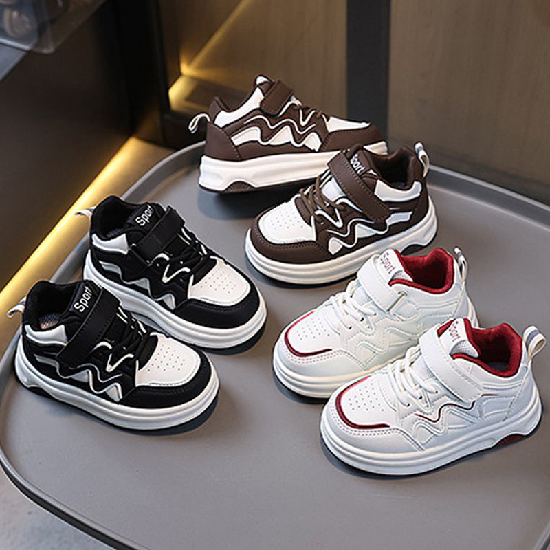 Toddler Baby Kids Fashion Design Design Chaussures de marche Sneakers KidSzworld Non-Slip Casual Chores garçons filles chaussures de tableau d'ex