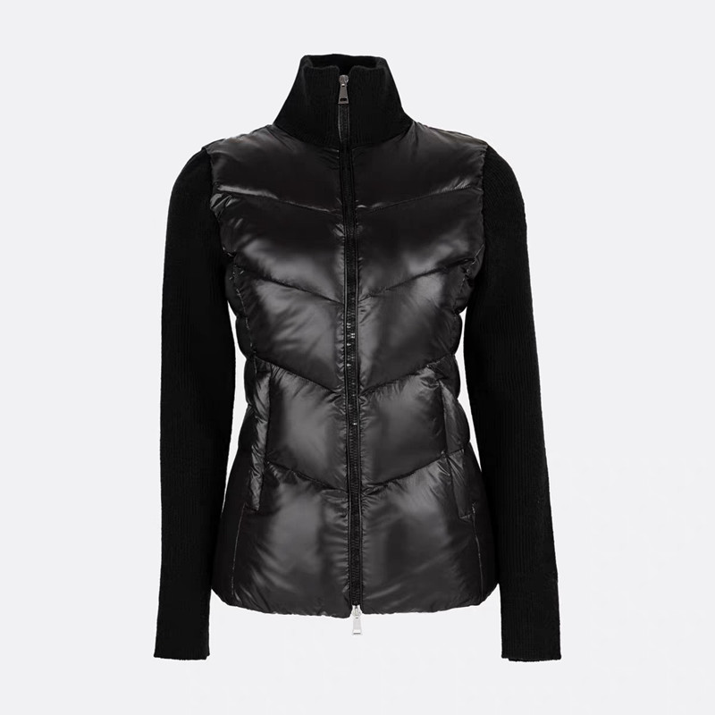 2025 Autumn Winter Down Women's Jackets Zipper Stand Collar Letter Print Pockets Woman's Coats Short Thin Outerwear MKDFWD25002