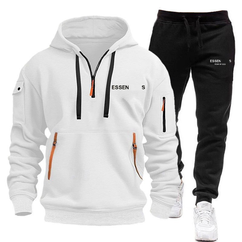 Designer Mens Survêtement Femmes Multi-poches Zip Up Survêtements Pull Sweats À Capuche Pantalons Pantalons De Sport À La Mode Pantalons De Footb