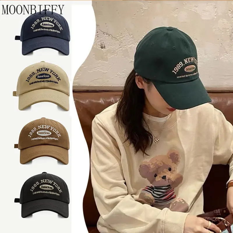 Retro Letter Embroidery Baseball Hats Unisex Men Women Washed Cotton Caps Outdoor Sports Dad Hat Hip Hop Cap Gorras 250812