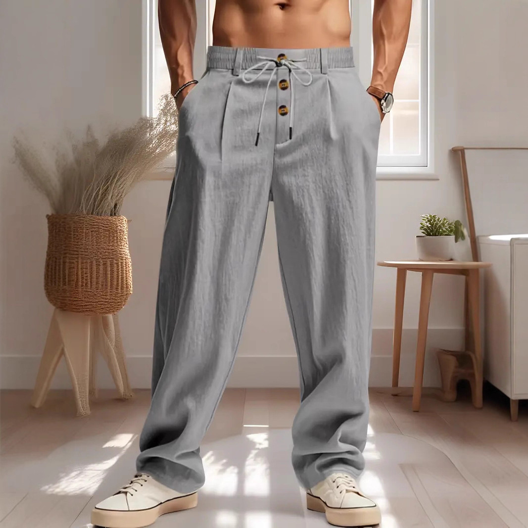 Mens Plus Size Sweatpants High Quality Sweat Pants for Autumn Men Jogger Pants Casual Quantity New MAN breathable loose cotton linen sports summer p