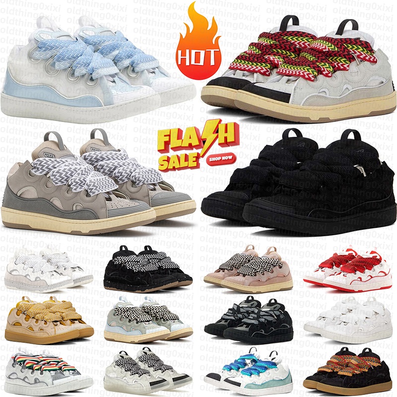 with box designer sneakers curb shoes mens womens dress curbs trainers triple black white red blue vintage pink luxury platform chaussures-image-957395383