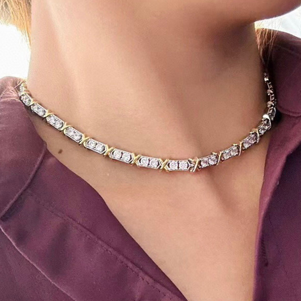 Designer 925 silver necklace with a length of 45CM T0P Advanced Materials classic style highest counter quality gift for girlfriend 019