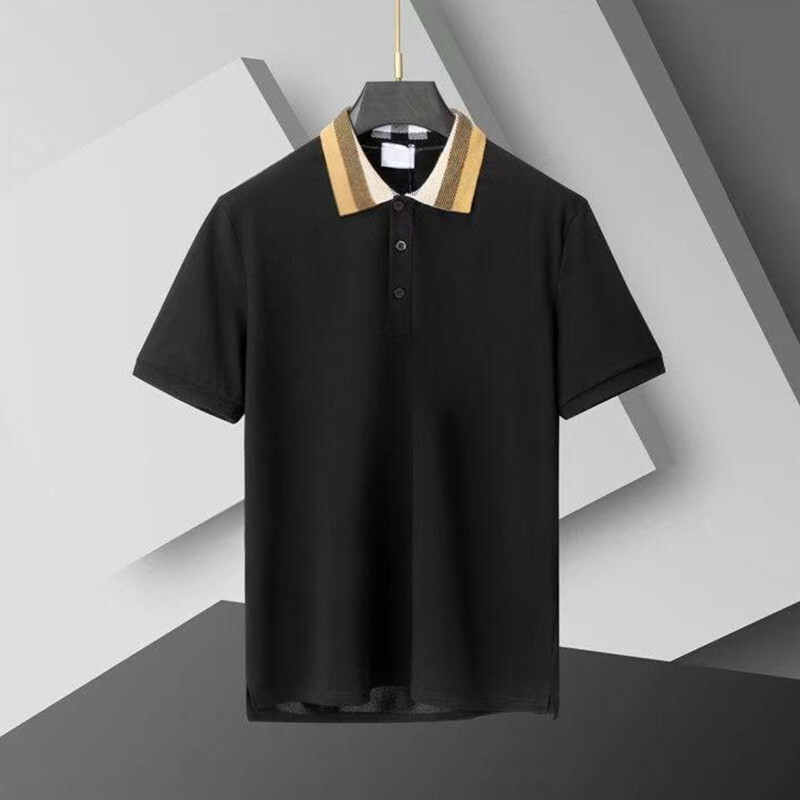 High Men's Polos T-Shirts End Mens Embroidered Short Sleeved Cotton Polo Shirt Men