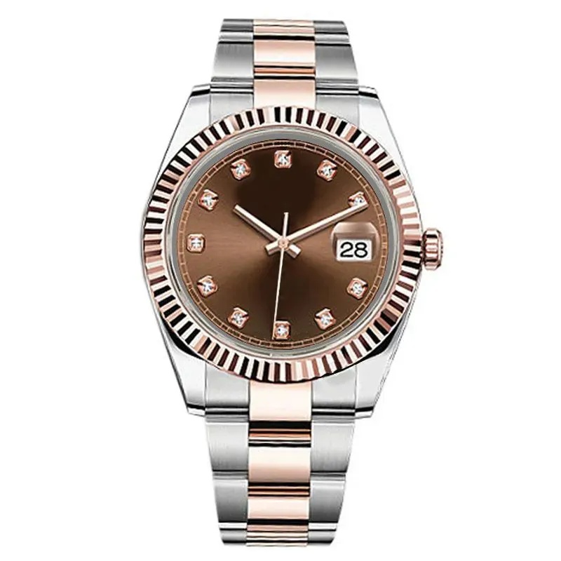 41mm men's fully automatic mechanical watch montre de luxe all stainless steel watch ceramic sapphire glass automatic movement watches