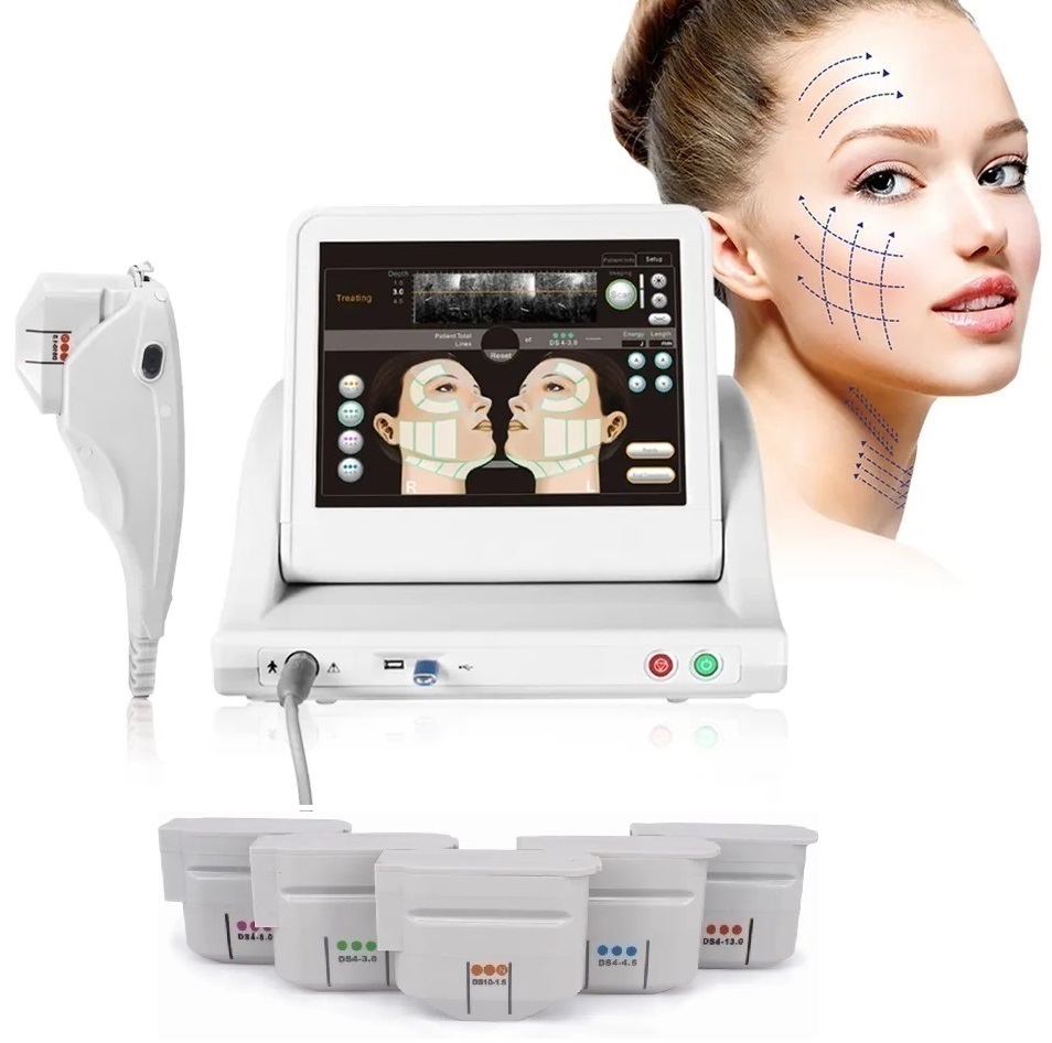 Machine HIFU portable - Dispositif de soins ultrasoniques non invasifs pour le corps du visage, resserrement de la peau, anti-âge, corps de réduc