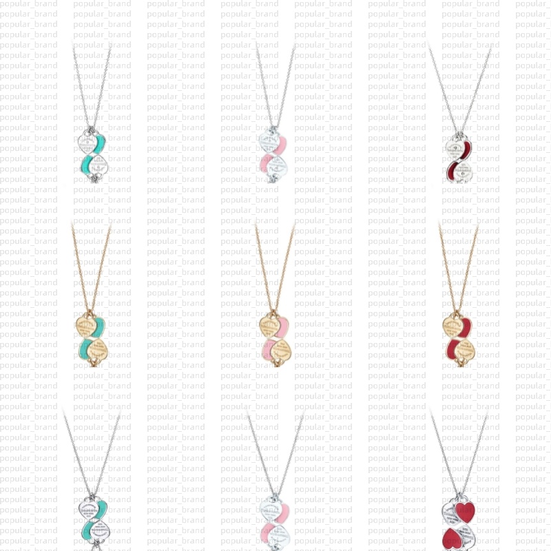 Classic Brand Designer Necklace Heart Stainless Steel Necklace Gold Silver Necklace Women High Quality Designer Jewelry