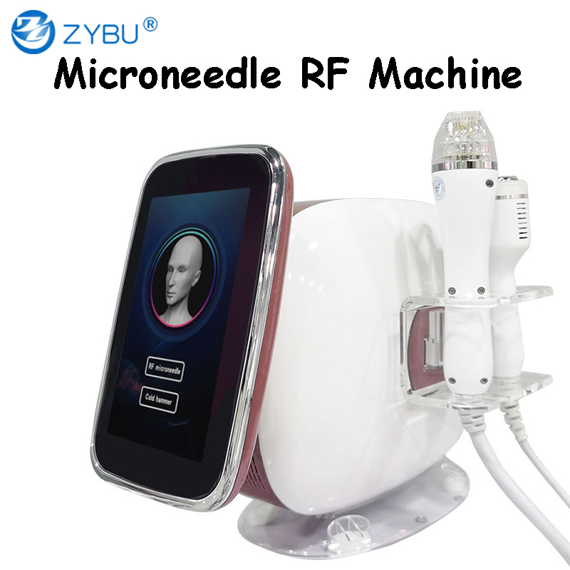 Portable Micro-aiguilles fractionnaires Aspiration Aspiration RF Machine 2 en 1 Miconeedling Radiofréquence Stretch Mark Ratal avec un marteau fr