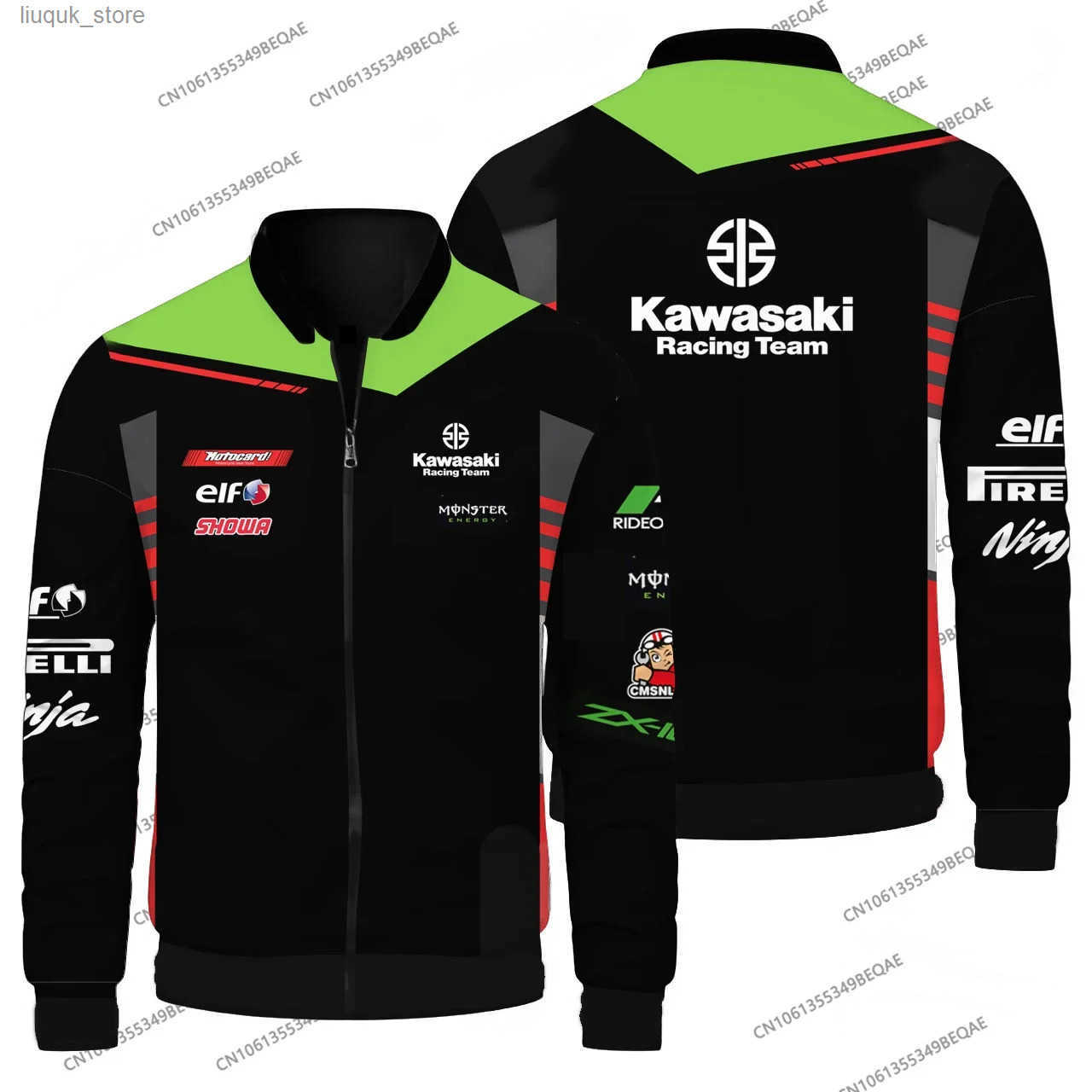 New 2025 Kawasaki Motorcycle Windproof Jacket Extreme Sports Premium Mens Top Comfortable L250818