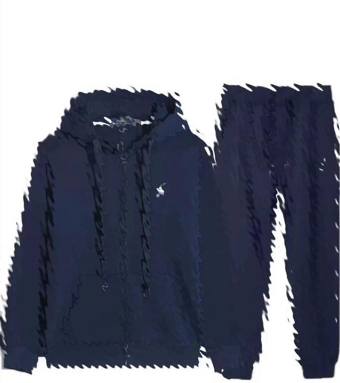Mens Womens designer hoodie Tracksuit cardigan pony's sweatshirts Casual streewear zipper Hoodie Pants Two Piece Set Sweatsuit Man Clothes polo